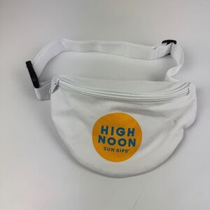 High Noon Sun Sips Hard Seltzer Fanny Pack Waist Hip Bag White 2 Pockets